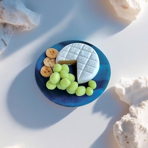 Miniature Round Cheeseboard Board Fridge Magnet Cute Kitchen Magnet Miniature Food Fridge Magnets Cute Locker Magnets Housewarming Gift Idea