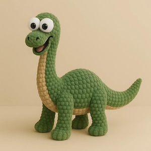 Crochet Dinosaur Pattern PDF – Bubble Textured Amigurumi Dino Stuffed Animal Toy – crochet plushie pattern – English Pattern -