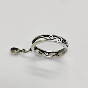 Bump ring, star detailing spoon, cute heart spoon ring, band ring, Handmade ring , flip ring, Brass ring
