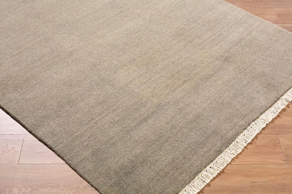 10x16 Handloom Solid Grey Colour Handmade Wool Rug for Different ...