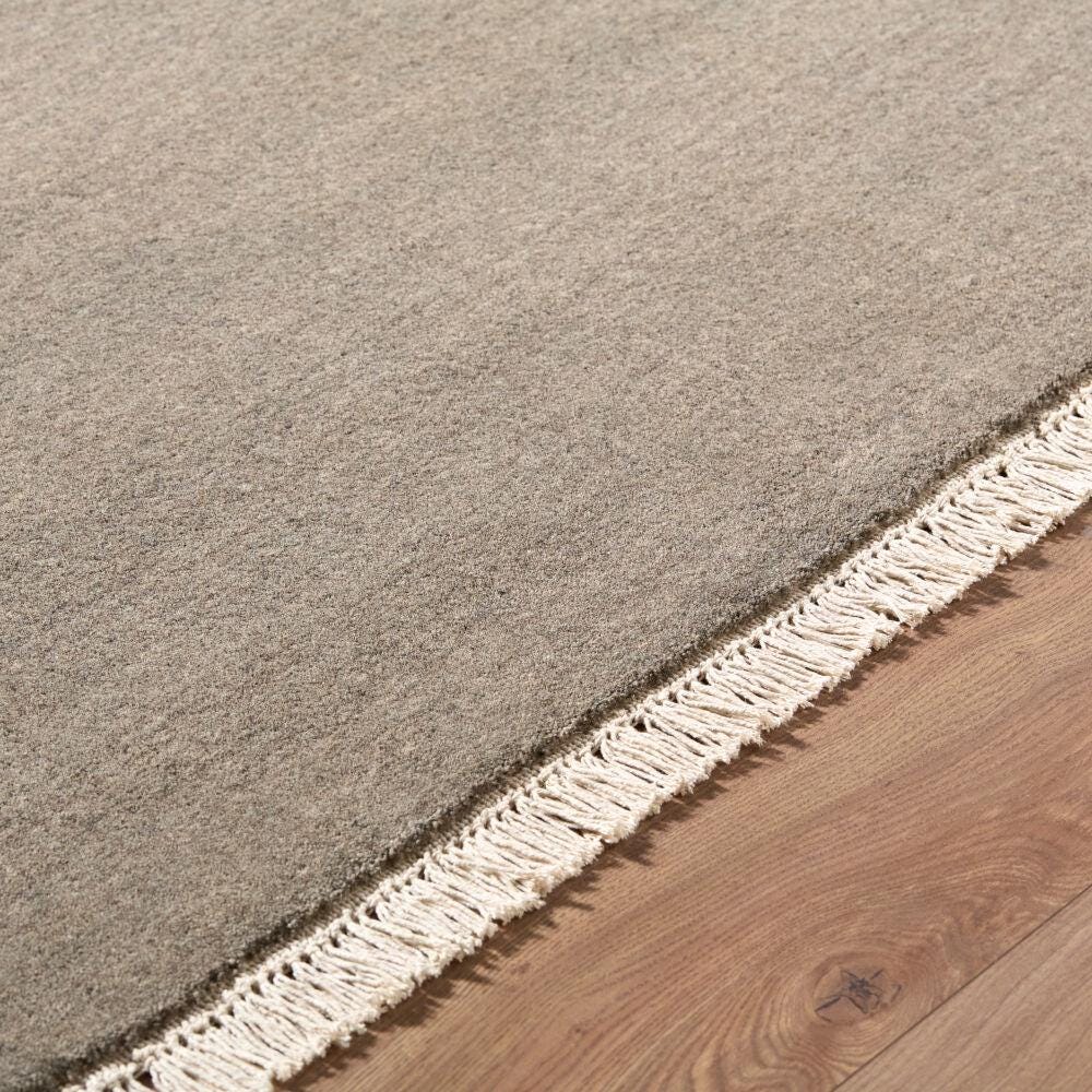 10x16 Handloom Solid Grey Colour Handmade Wool Rug for Different ...