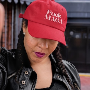 Embroidered Dad Cap, Anti Trump Feminist Hat, Protest Baseball Cap, Political Activist Headwear, Women&#39;s Rights Gift