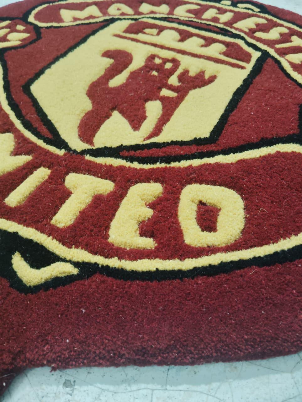 Manchester Wool Rug Handmade Manchester United Wool Rug: Custom Soccer Fan Gift - Etsy