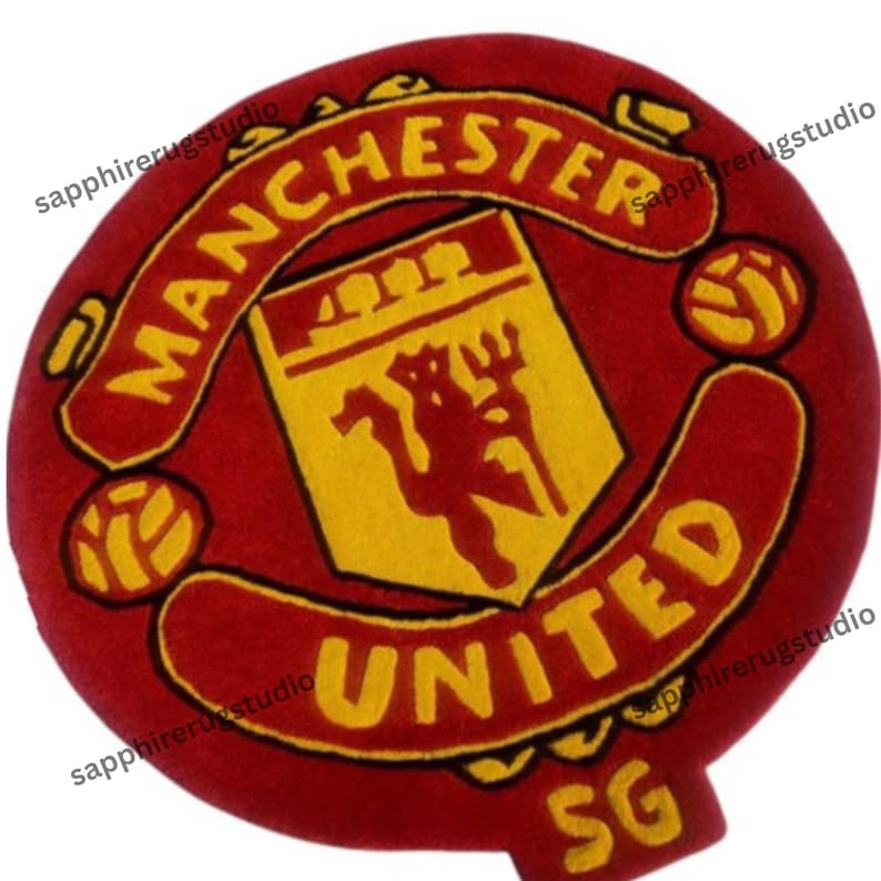 Nufc Rug Handmade Manchester United Wool Rug: Custom Soccer Fan Gift - Etsy