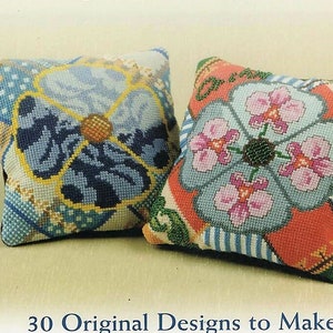 MINI CUSHIONS In Cross Stitch 30 Designs Sheena Rogers UK 2007