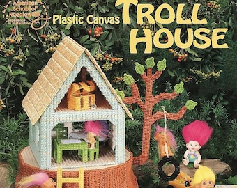 Vintage 1960s Troll House Cave Carrying Case Playset from Atco Standard  Plastics