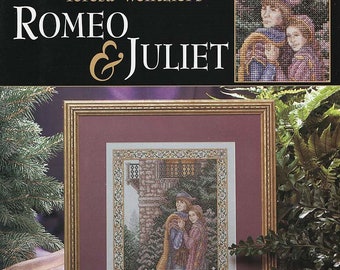 ROMEO & JULIET Teresa Wentzler Counted Cross Stitch Leaflet c.2003