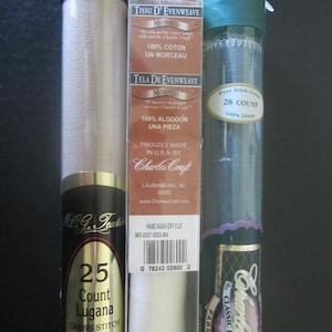 Kruissteekstof LINNEN KATOEN VERPAKT Grote maten