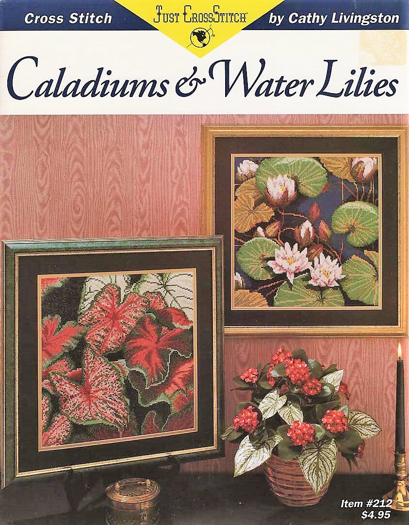 CALADIUMS & WATER LILIES Just Cross Stitch Chart by Cathy Etsy
