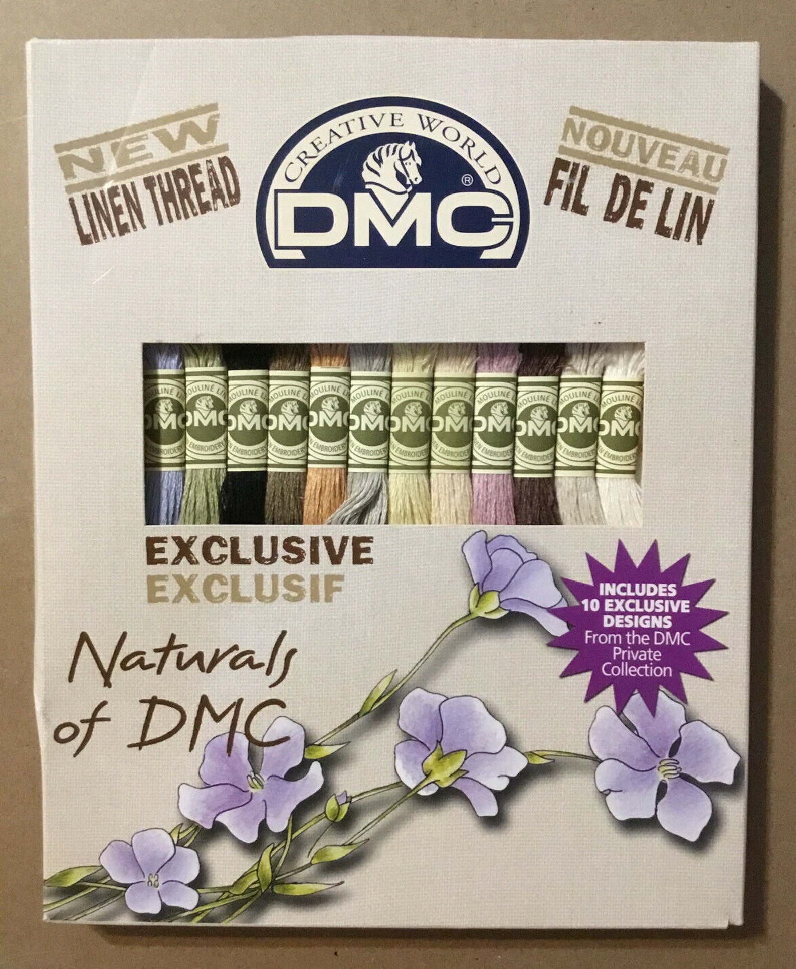 DMC Exclusive Naturals LINEN FLOSS Embroidery Thread Set with Etsy