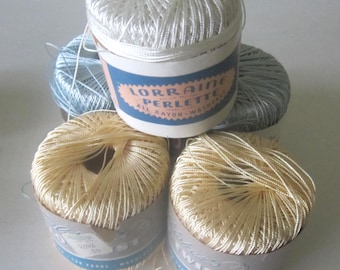 MIXED LOT Vintage Rayon Crochet Thread