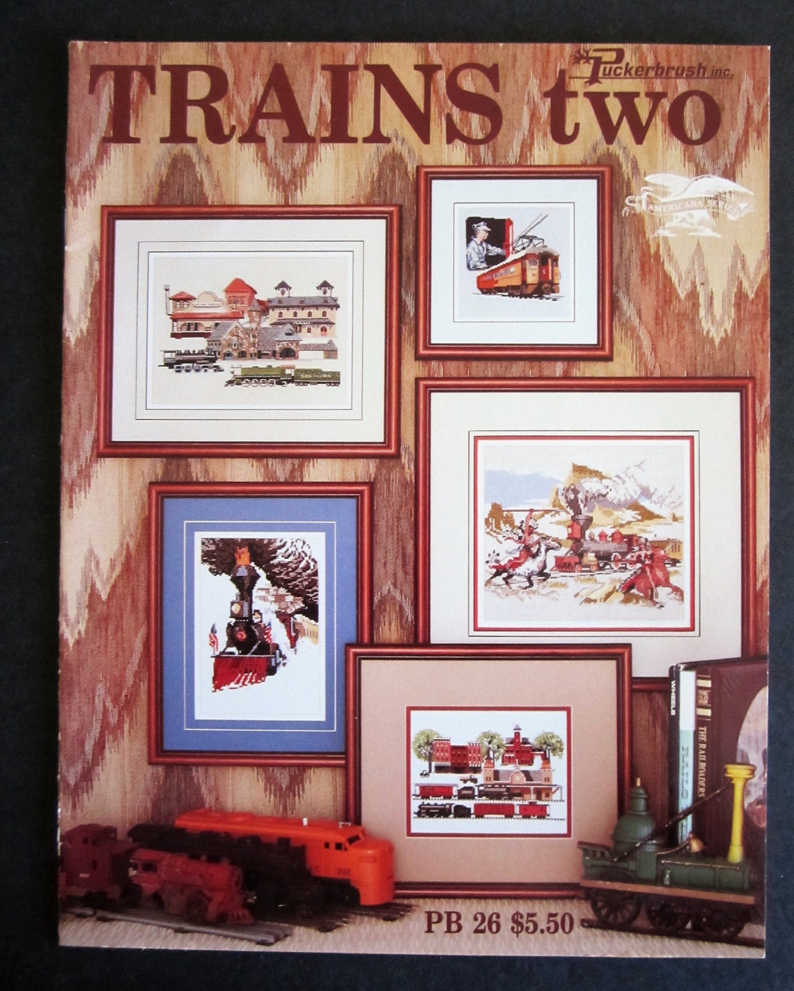 TRAINS TWO Counted Cross Stitch Patterns by Puckerbrush PB26 Etsy