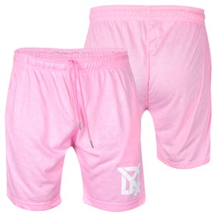 DYX Pink/Gold Yellow Shorts Unisex 100% Cotton Jersey Gym/Casual Comfort XS-2XL