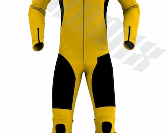 Custom Cowhide Leather Motorcycle Racing Suit: CE Armor, Ultimate Protection