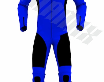 Custom Cowhide Leather Motorcycle Racing Suit: CE Armor, Custom Fit