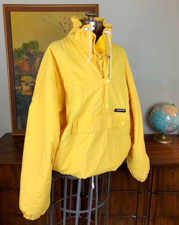 Yellow 1980s Sun Ice Unisex Pullover Ski Jacket, … - image 1