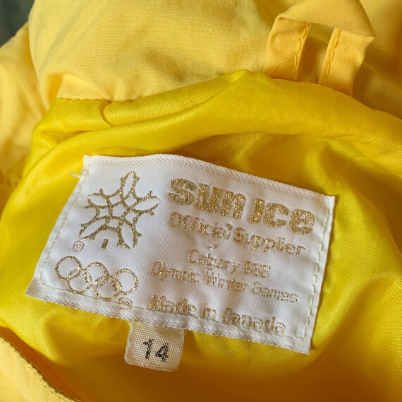 Yellow 1980s Sun Ice Unisex Pullover Ski Jacket, … - image 7