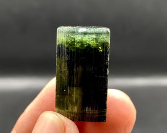 Green Cap Tourmaline Crystal, Pakistan Healing Stone Specimen