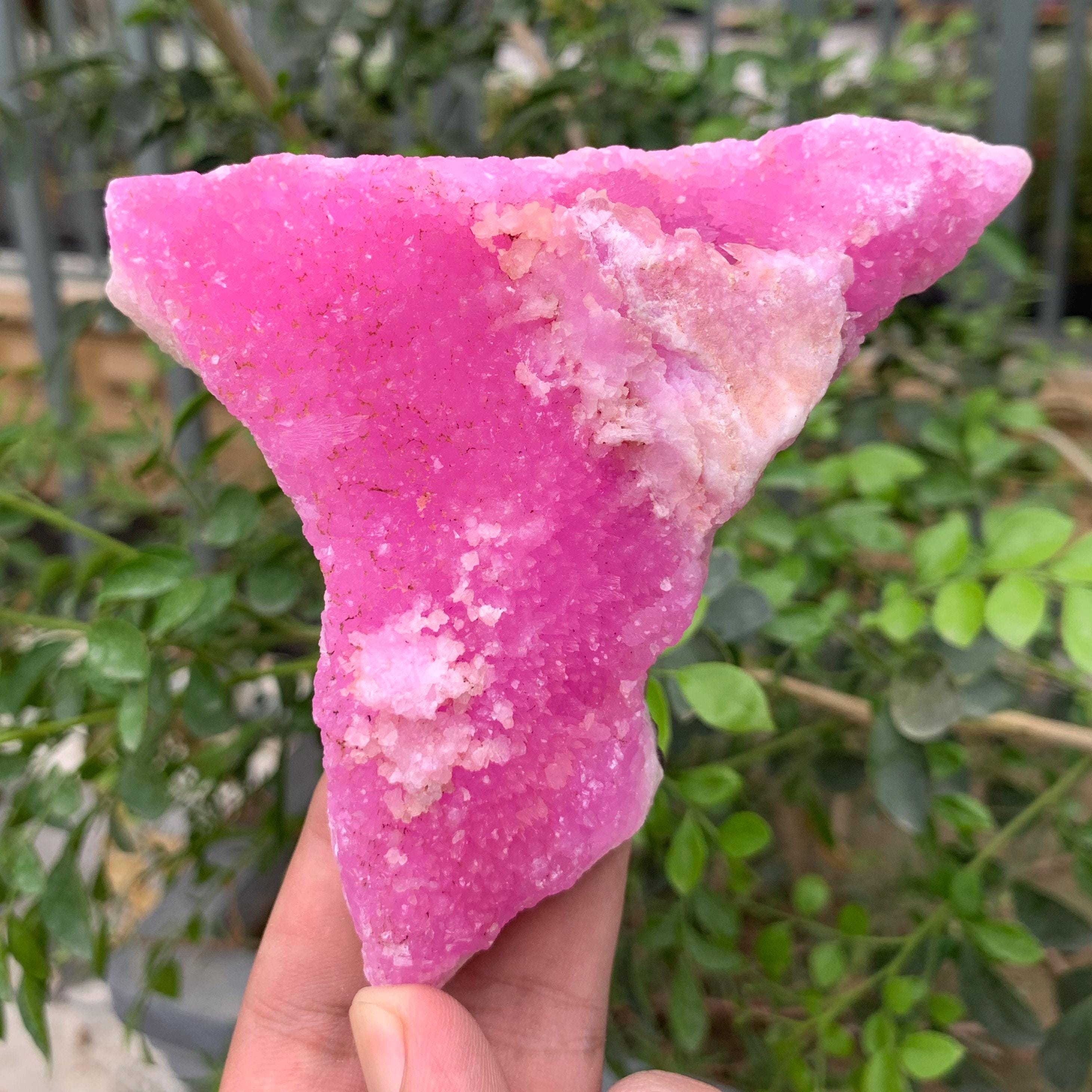 ピンクアラゴナイト結晶標本 343g アフガニスタン産天然希少鉱物