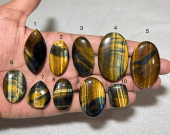 Natural Golden Tiger Eye Cabochon, AAA Quality Loose Gemstone
