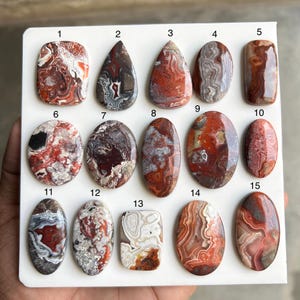 Natural Crazy Lace Agate Cabochon: Polished Gemstone for Jewelry Making