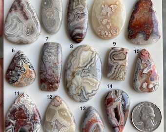 Crazy Lace Agate Cabochon • Mexican Gemstone for Jewelry Making