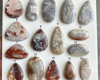 Crazy Lace Agate Cabochon • Mexican Gemstone for Jewelry Making