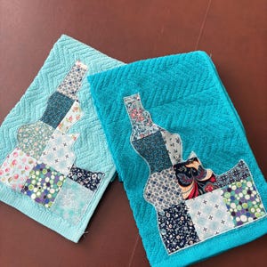 Idaho Küchenhandtücher, applizierte Zustand Souvenir, 2er-Set