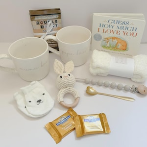 Expecting Parents Deluxe Gift Box, Gender Neutral New Mom and Dad Gift Box, Pregnancy Gift Box, New Baby Gift Basket, Gift Box for Parents