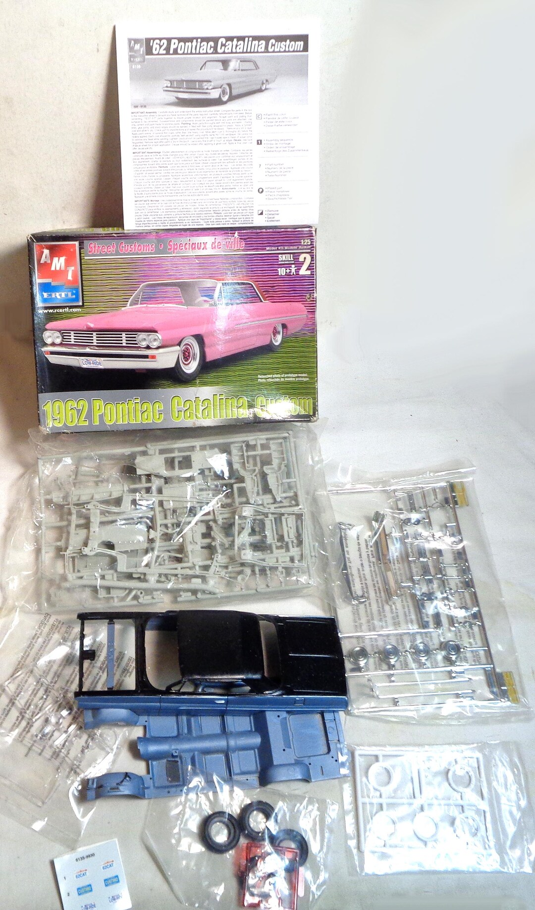 1/25 Scale AMT - 1962 Pontiac Catalina Custom Kit - Had Its Body