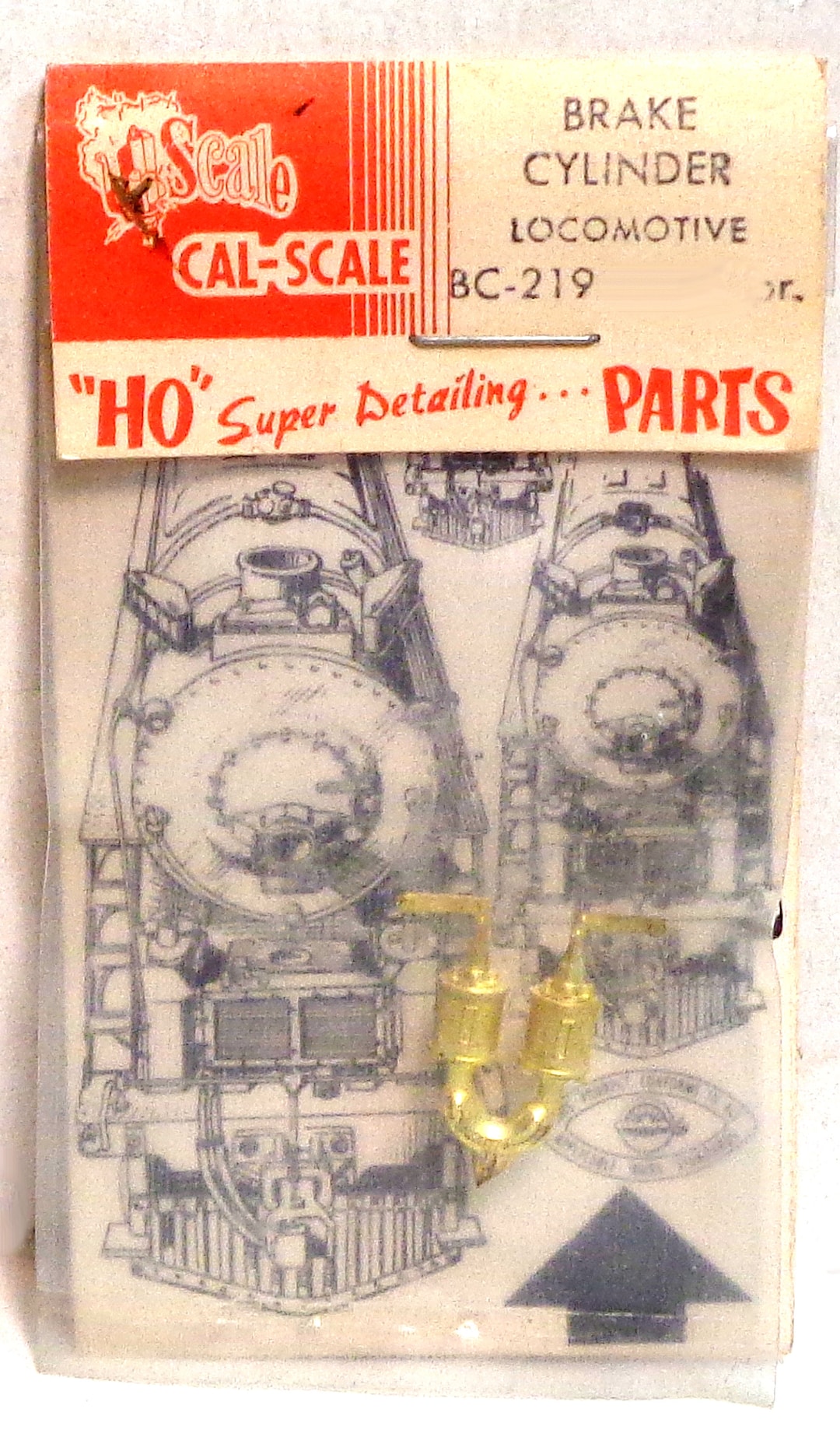 Ho Scale Calscale Brass Brake Cylinders X2 NEW in Package