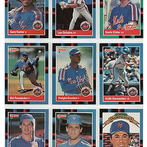 Set di carte della squadra di baseball Donruss Mets vintage del 1988 - 30 carte in tutto in forma quasi pari al nuovo!