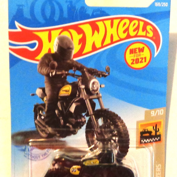 Hotwheels Ducati Scrambler - Hot Wheels Edition Diecast Model Motorcycle