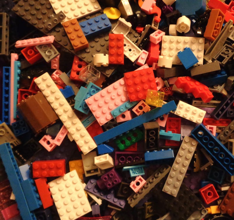 parts /& Pieces BULK LOT! 1 Pound compatible building Blocks