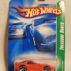 "Hot Wheels Rare Treasure Hunt - ""Dodge Viper"" T-Hunt - Mint on Card - Die Karte hat ein paar Falten."