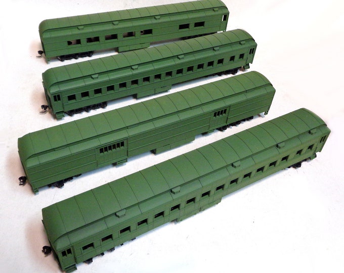 HO Scale Used Athearn Passenger Train Coach Car Set of FOUR Etsy