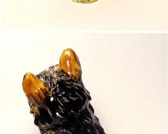 Joyero de metal con diseño de Yorkie: ¡hermosa caja de arte con detalles increíbles!