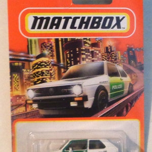 Matchbox 1976 Volkswagen VW Golf "Polizei" - Mint auf Karte