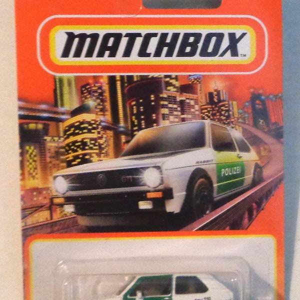 Matchbox 1976 Volkswagen VW Golf "Polizei" - Mint on Card