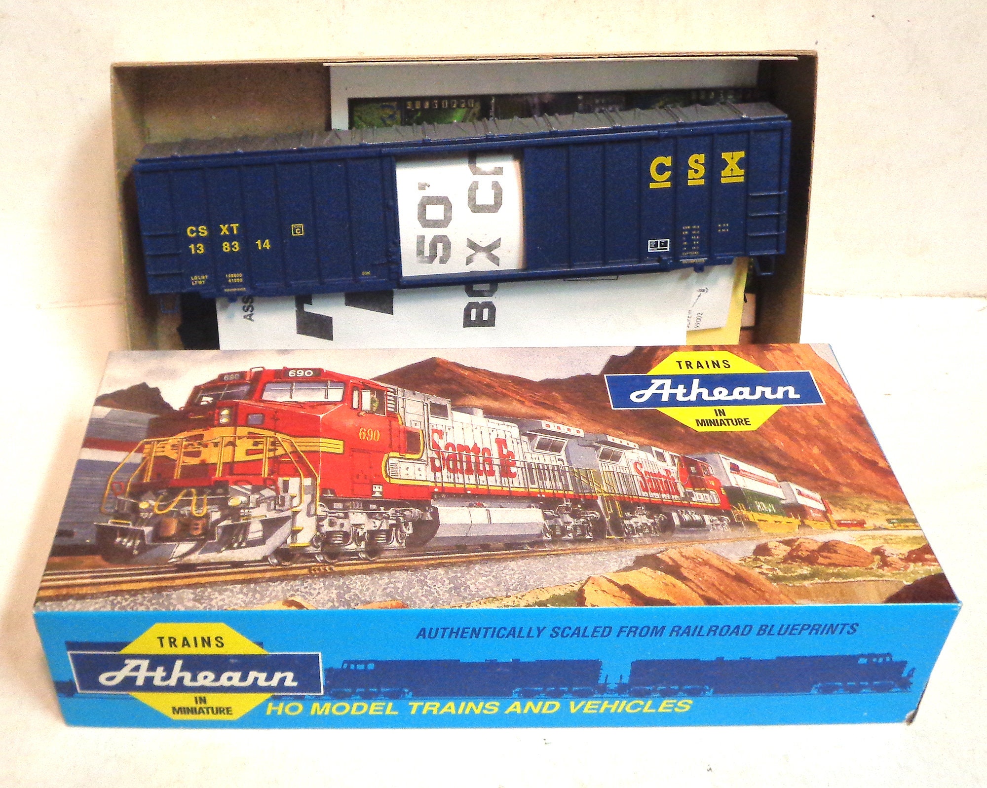 HO Scale Athearn Stream Lined Full Baggage Passenger Car baltimore & Ohio  Built up Kit 