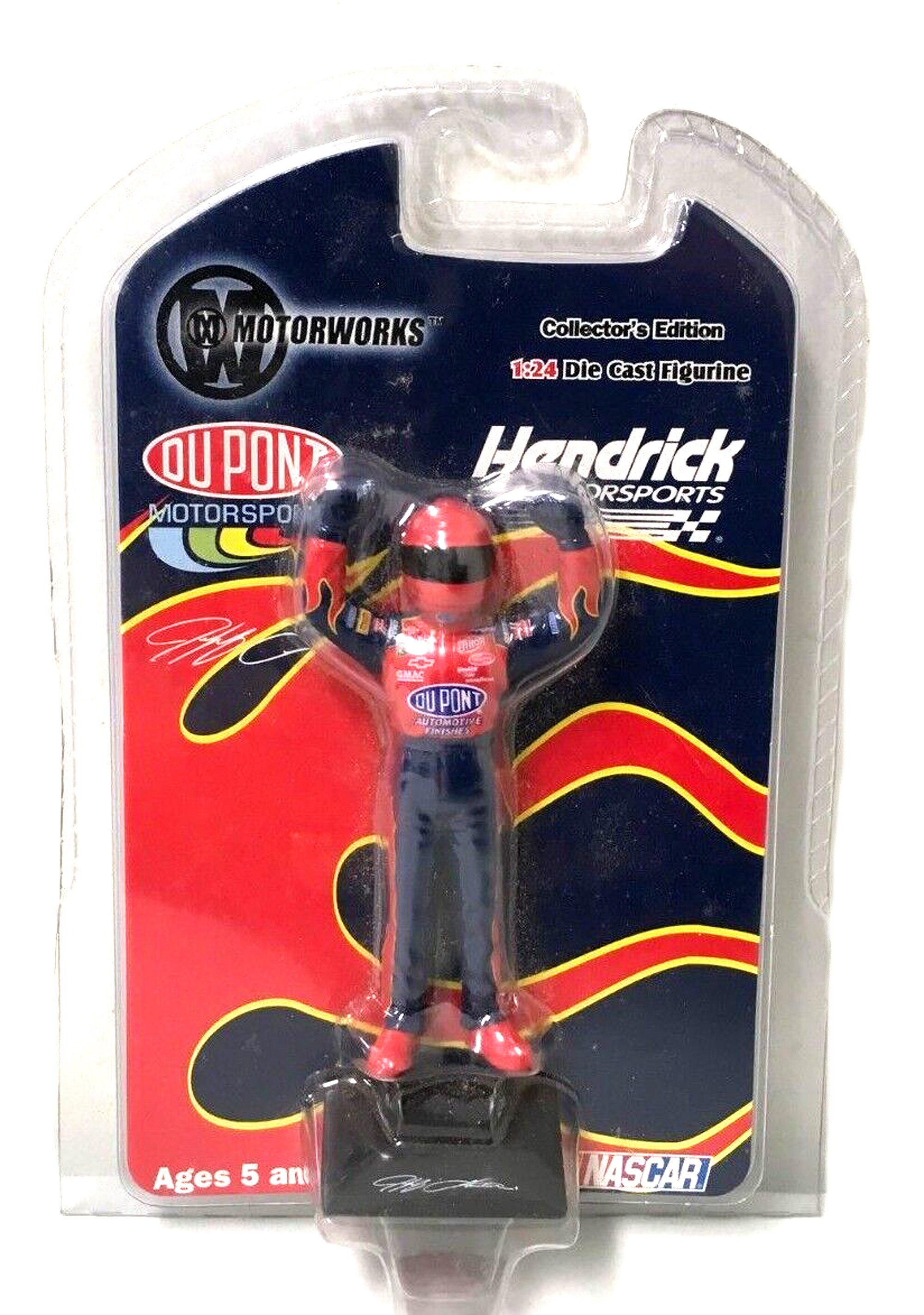 Figura de metal fundido a presión de Jeff Gordon a escala 1/24: ¡perfecta para exhibir autos de carrera a escala 1/24!