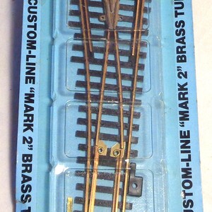 HO Scale ATLAS #4 Linker wisselwisselrail in messing - NIEUW op kaart!