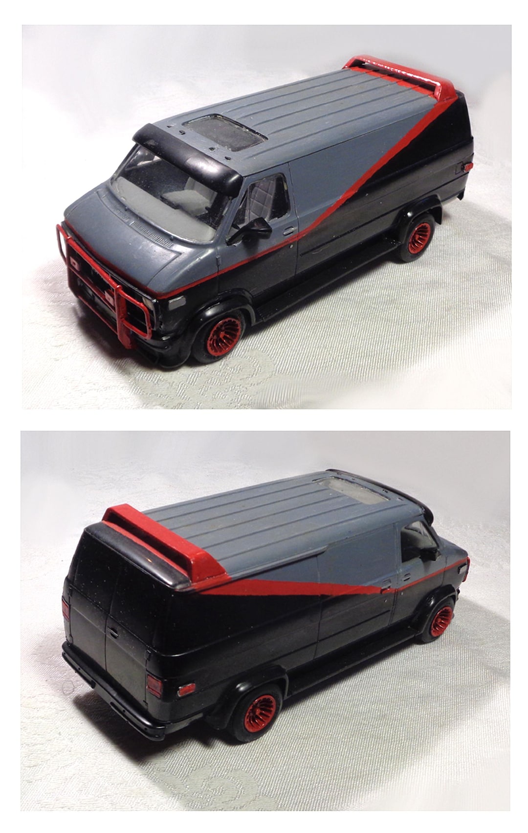 1/25 1983 GMC Vandura A-team Van - Built up Plastic Kit Sold AS IS