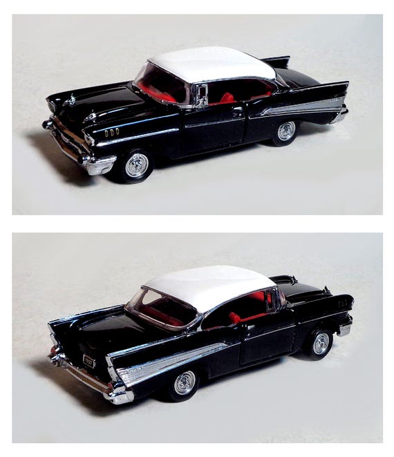1/43 Scale 1957 Chevy Bel Air by the Franklin Mint! Near Mint No