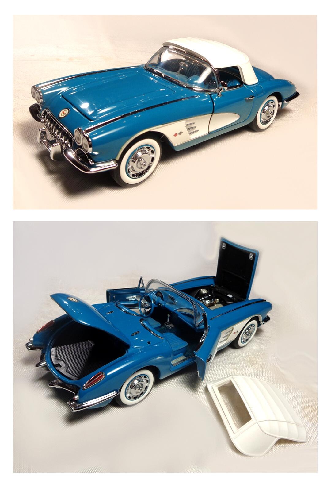 1/24 Franklin Mint 1960 Chevy Chevrolet Corvette Convertible With