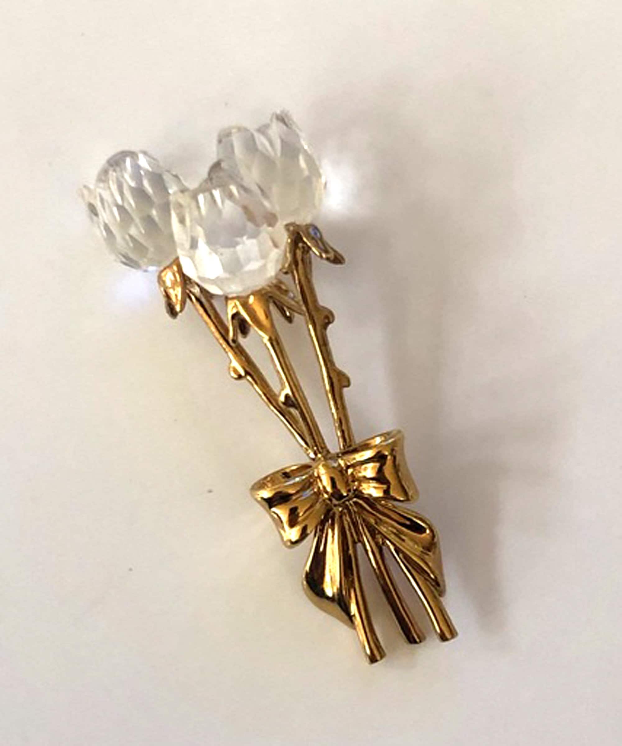 Swarovski Crystal Memories - 3 Rose Bouquet - Mint Shape No Box - Etsy