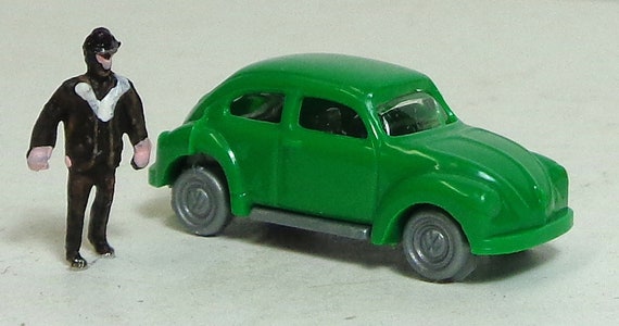 車　おもちゃ　ビートル1　緑 車 おもちゃ ビートル1 緑 N スケール (長さ 1 インチ) VW