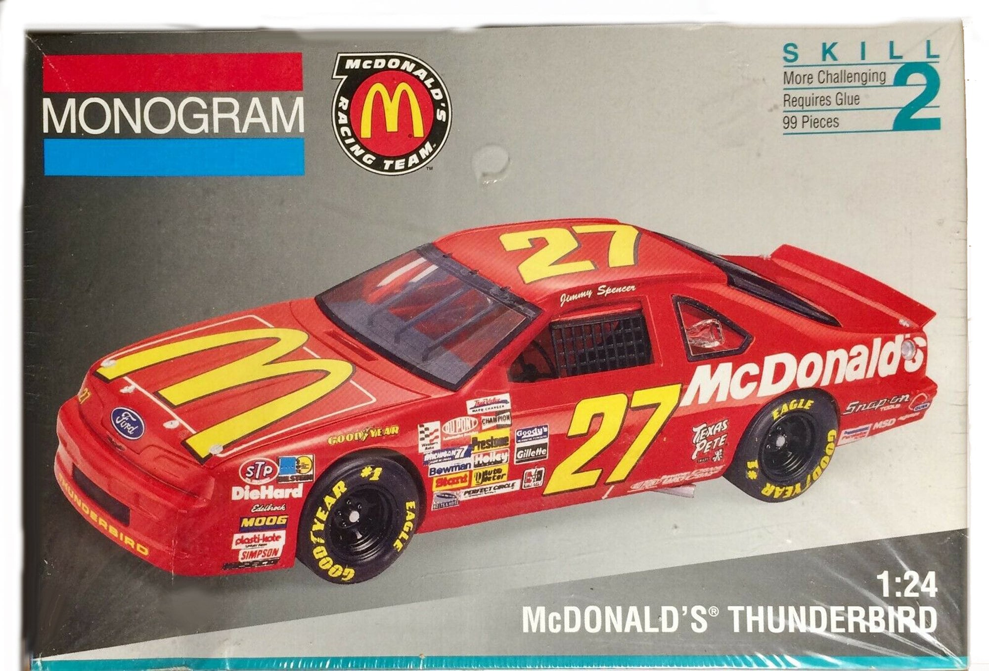 1/24 Scale Monogram Mcdonalds Thunderbird Stock Race Car Driven by