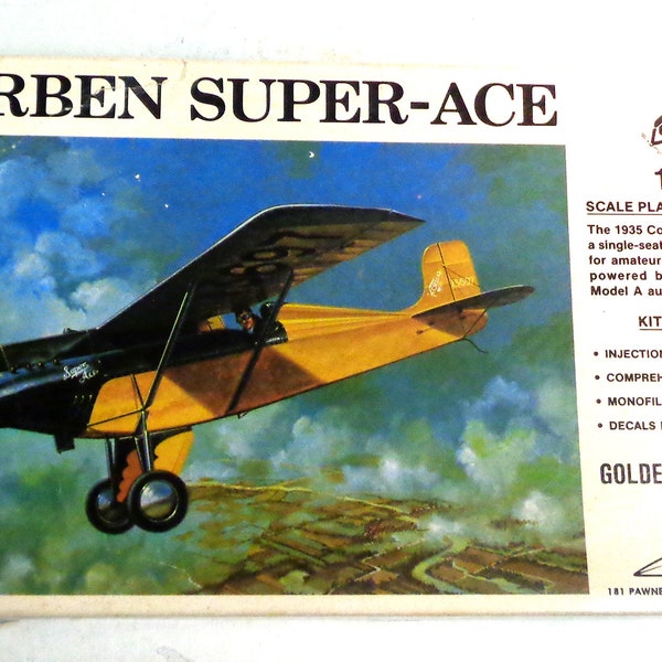 1/48 Scale Williams Bros. - Model Kit - Corben Super-Ace 1935 Single eat Sport Plane - Mint in Box!