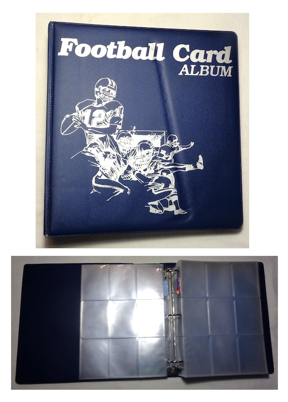 Football Card Binder Style #1 With 100 Ultra Pro Pages and Room for More!  Pre-owned in Excellent Condition. Binder Color May Vary. - Etsy Israel